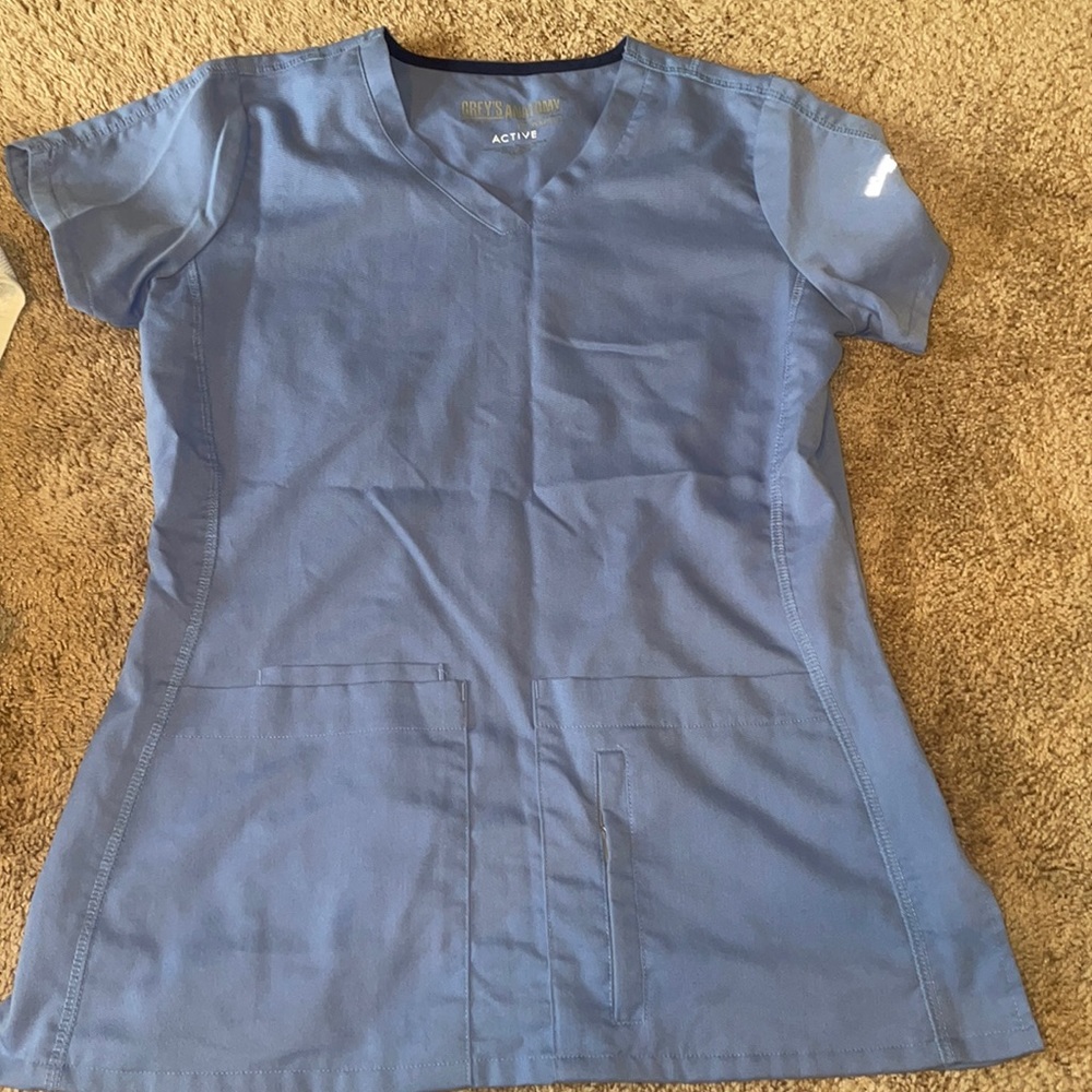 Ceil blue greys anatomy scrub shirt
